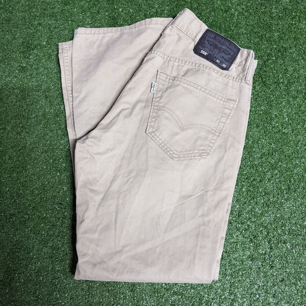 Levi’s 559 Jeans Men’s 30x30 Tan Relaxed Straight Fit Khaki Pants